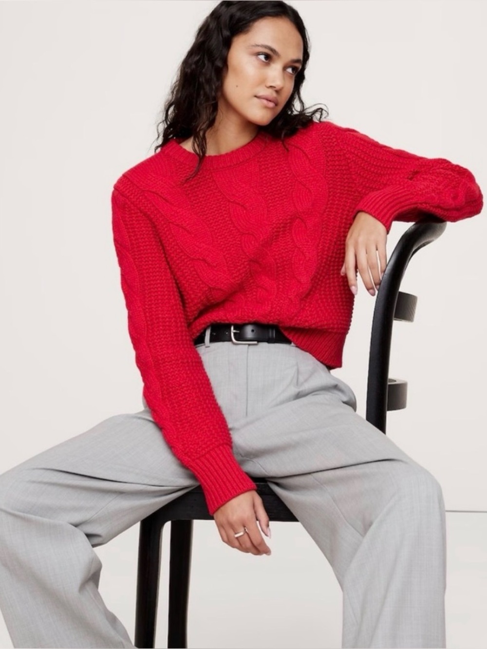 Banana Republic
Cotton blend Red Cable Knit
Sweater size‎ small